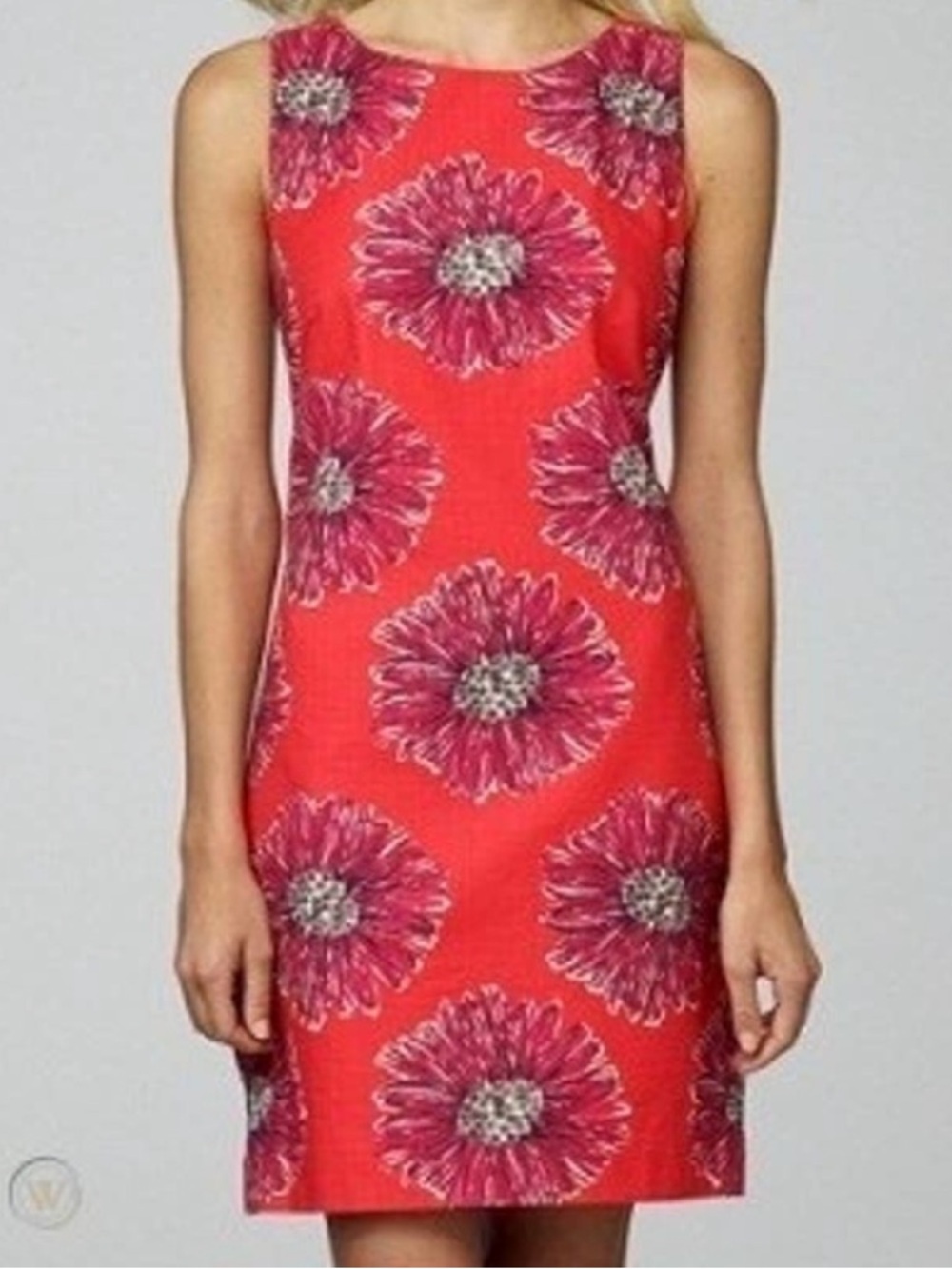 Lilly Pulitzer Stephanie Island Coral Boom Boom Sleevless Shift Dress - Picture 2 of 6